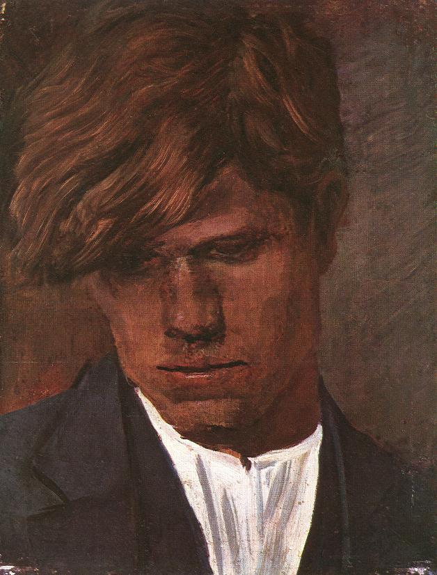 blastedheath:  László Mednyánszky (Hungarian, 1852-1919), Head of a Boy, c. 1890.
