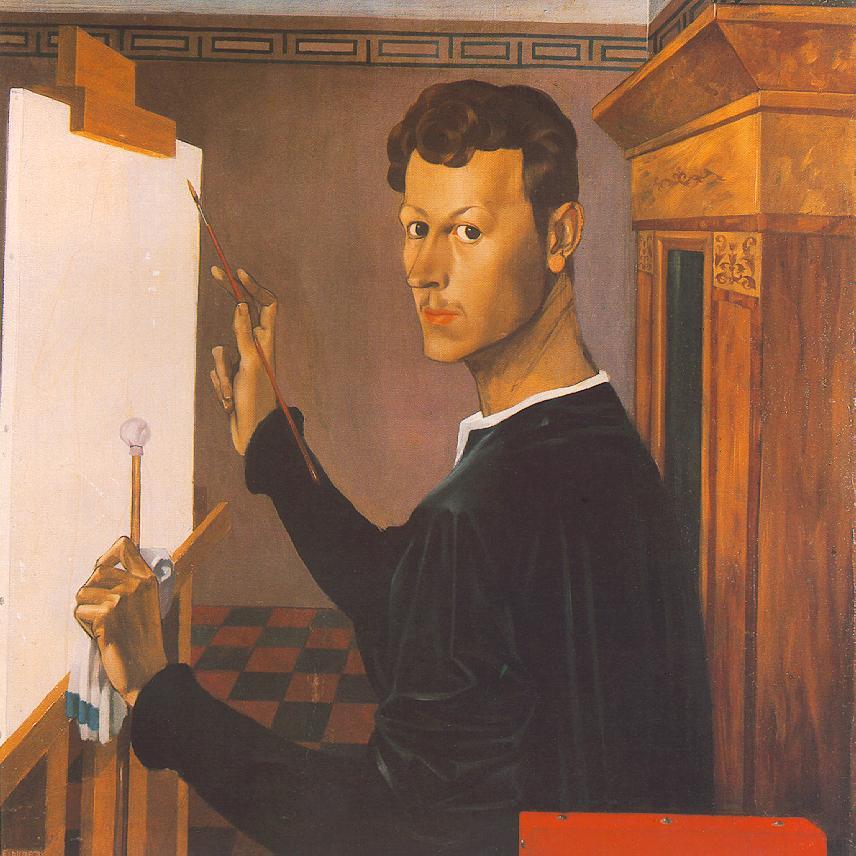 blastedheath:  Jenő Medveczky (Hungarian, 1902-1969), Self-portrait, 1929. Oil on