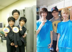 g1771an:  Posted on Boyfriend FB 24 June 2011&gt;  YoungMin &amp; KwangMin twins finally met Yoo Jae Suk again after 5 years when they appeared on SBS’s Truth Game! G1771AN&gt; Just guessing but I think in the first photo (from when they were kids)