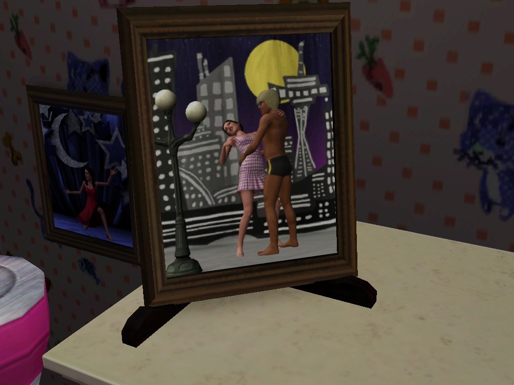simsgonewrong:  My sim went to prom with her boyfriend… and he wore THIS. I don’t