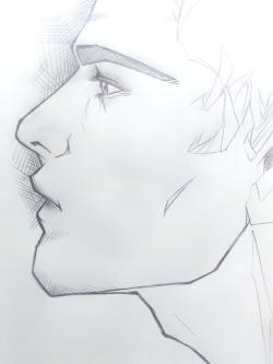 Trying to draw a handsome Sherlock. Gosh!! I love Sherlock &gt;w&lt;