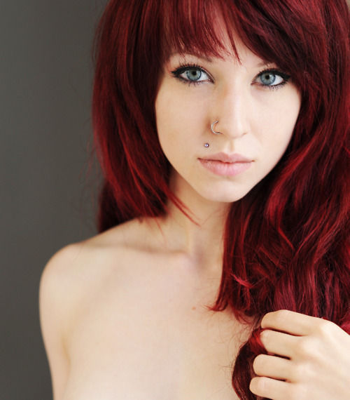 Redhead girls with nose piercings