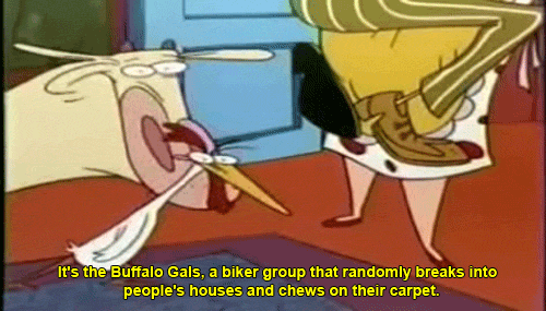 ruinedchildhood:  There is a banned episode of Cow and Chicken that features a gang