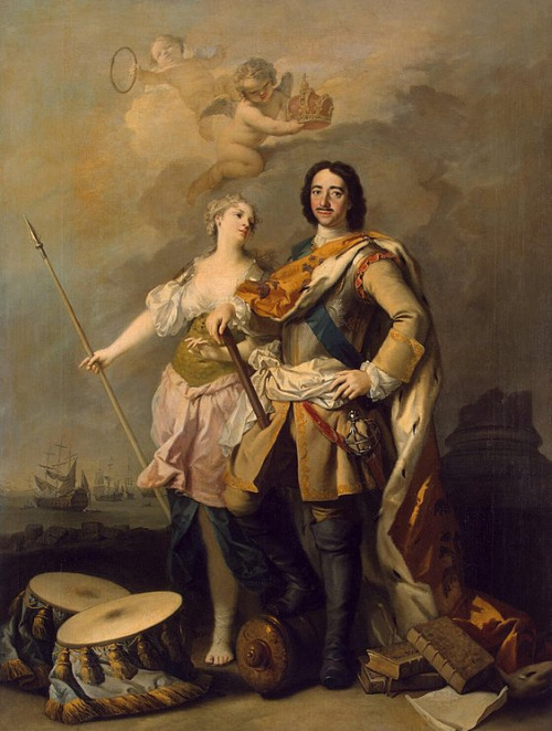 monsieurleprince:Jacopo Amigoni (1682-1752) - Peter I with Minerva, 1732-34