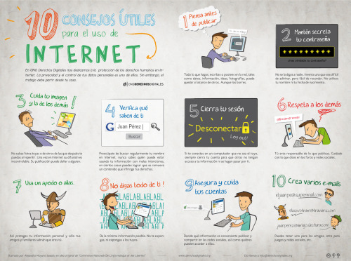 10 consejos útiles cuando usas internet, por Alejandra Moyano.