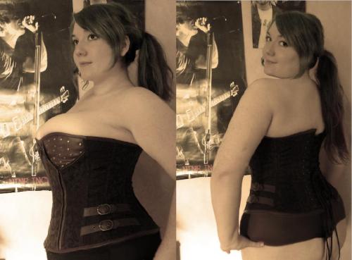 revolutionary-cell:  So I bought two new corsets. One in gold/bronze and the other in black/silver. 
