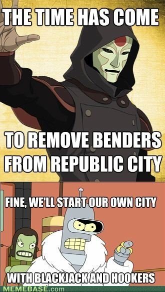 Bender always knows what to do.