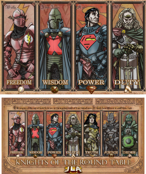 freak-cl:  JLA:knights of the Round table by The ComicFan 