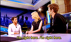 breathinginpairs:  Andrew and Emma’s reaction after the interviewer calls Peter