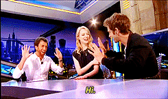 breathinginpairs:  Andrew and Emma’s reaction after the interviewer calls Peter