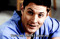 kripke-is-my-king:  stalkingbumblebees:  Okay, lets take a moment here.  Since she was a part of his own crazy mind - he knew all of those mental disorders, or else she wouldn’t have been able to say them.  Dean may be a high school drop out with six