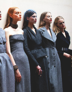 vogueweekend:  Backstage at Christian Dior Fall 2012 Couture, Paris 