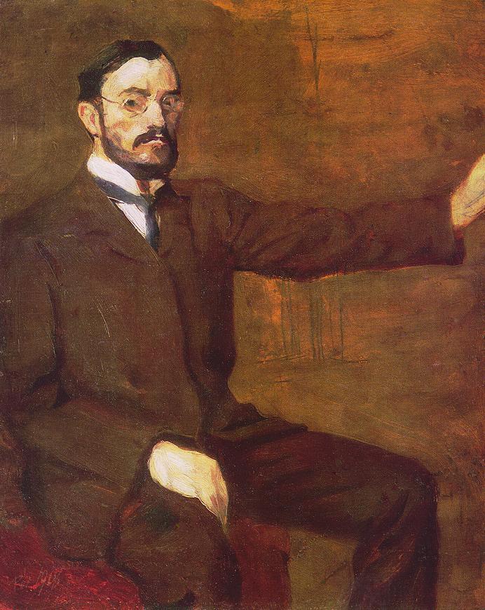 blastedheath:  Bertalan Pór (Hungarian, 1880-1964), Self-portrait, 1907. Oil on