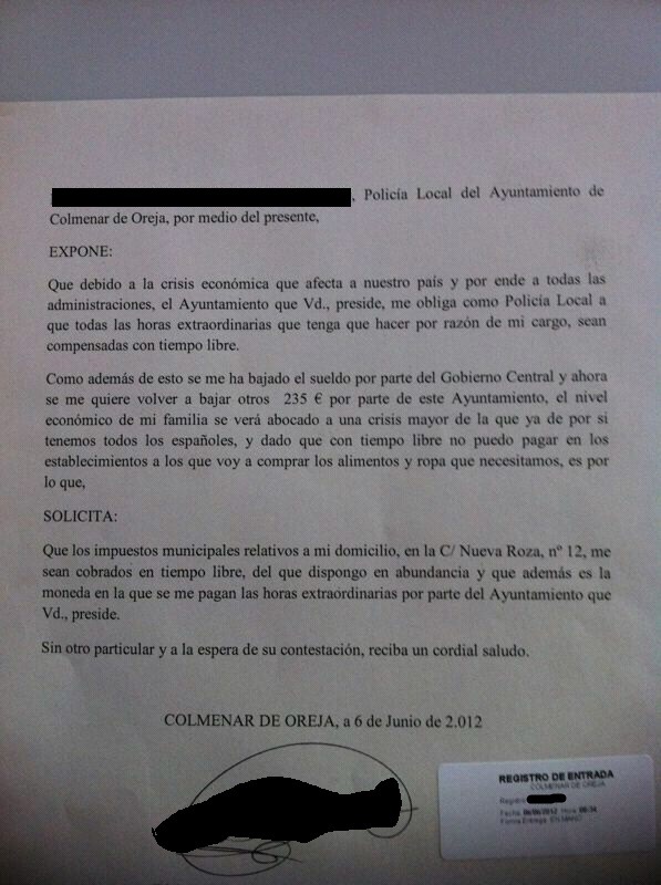 finofilipino:  Policía escribe una carta al alcalde de su pueblo reclamando que