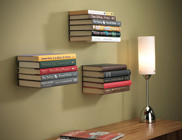 everintheirfavor:   Invisible Floating Wall Shelf by Umbra  Just as the name would