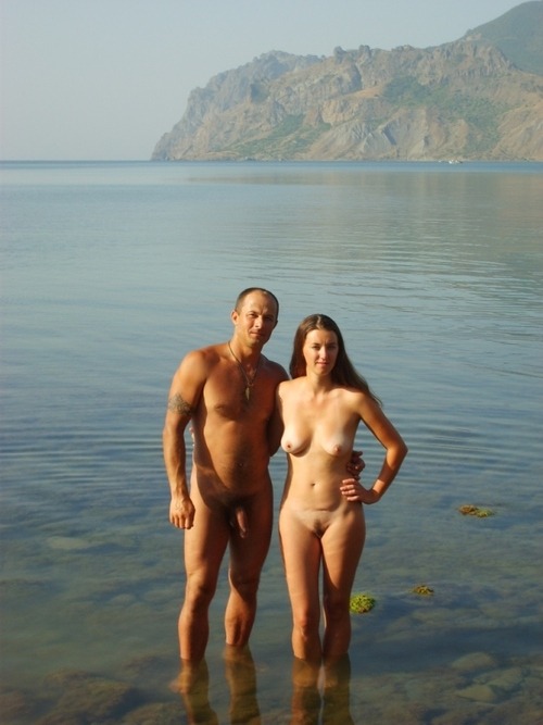 nudismisaweome:  A nudist couple.  porn pictures