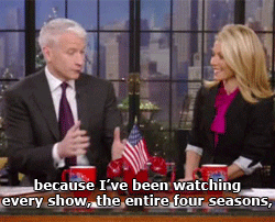 poemsingreenink:zeggy:Anderson Cooper is a Battlestar Galactica fanboy. (x)Is this real? Because if 