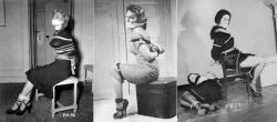 ahhhshaddup:  It’s weird to think that there were 40’s and 50’s bondage pin-ups. 