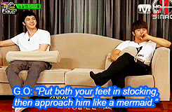 fan-nee:  Seungho &amp; G.O » “When G.O told Seungho to be a mermaid” 