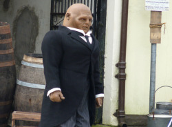 accio-the-tardis:  stuffertystuffstuff:  howittania:  Location filming for episode 7.09 - “The Crimson Horror” written by Mark Gatiss. Commander Strax, Madame Vastra and Jenny return! (aka. The shamed nurse Sontaran, the crime-fighting Silurian and