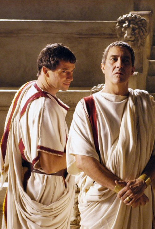 tarkowski:James Purefoy (Marc Antoine) &amp; Ciarán Hinds (Julius Caesar) in Rome