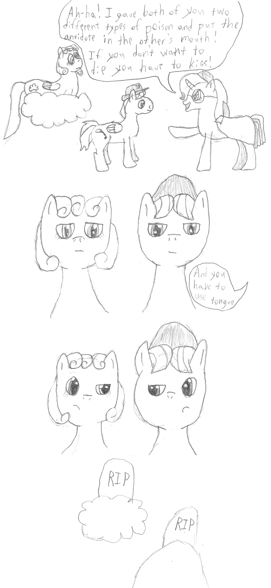 askthebronytrio:  BAD DRAWING ALERT! I DREW THIS SO IT SUCKS! This was just a goofy