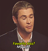 hemsworthchris:  Chris Hemsworth Alphabet  I for interviews  