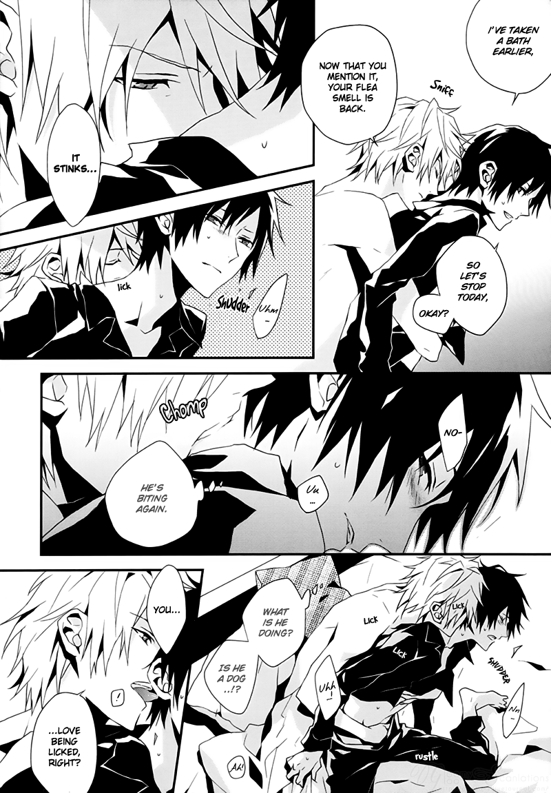 the-strongest-man-in-ikebukuro:  Title: Biting Because You’re Mine. Author: Inumog