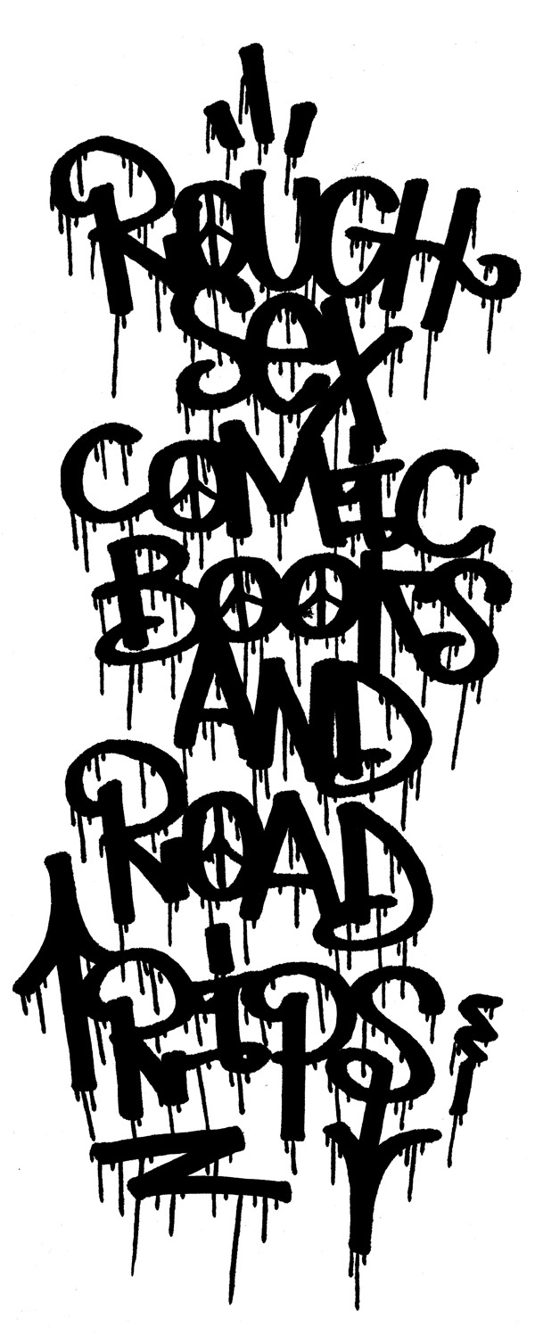 Rejected Type Concept For The Sad Kids Record/lyrics Zine.