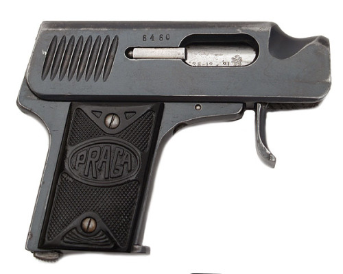 Strange Indeed! The .25 Praga PistolMade in Czechoslovakia, these little pistols were made from 1921