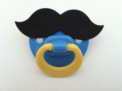 wickedclothes:  Mustache Pacifier Give your