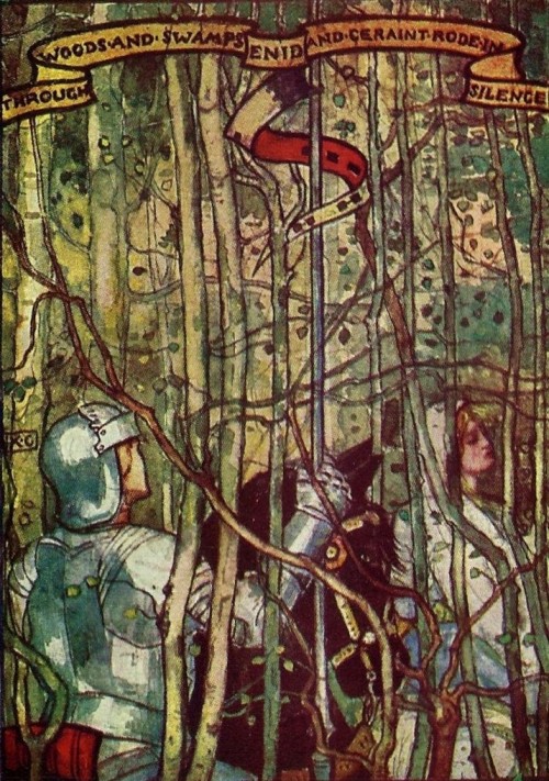 artofnarrative:Katharine Cameron ~ Geraint and Enid ~ Stories of King Arthur’s Knights ~ 1907 ~ viaT