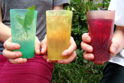 secretlyfreegan:  Edible Cups are eco-friendly vegan cups that are biodegradable. These cups started when The Way We See The World entered a Jell-O-Mold competition, but now people around the world are wishing to see these cups replace disposable plastic