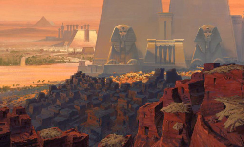 betzine: wannabeanimator: The Prince of Egypt concept art requested by thiswretchedpen Ugh, this mov