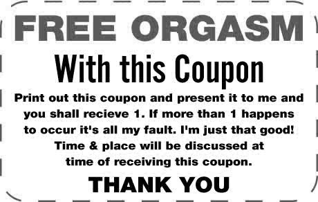 queenevea:tastyblkman:Orgasm Coupon*makes copies and cashes all in at once*