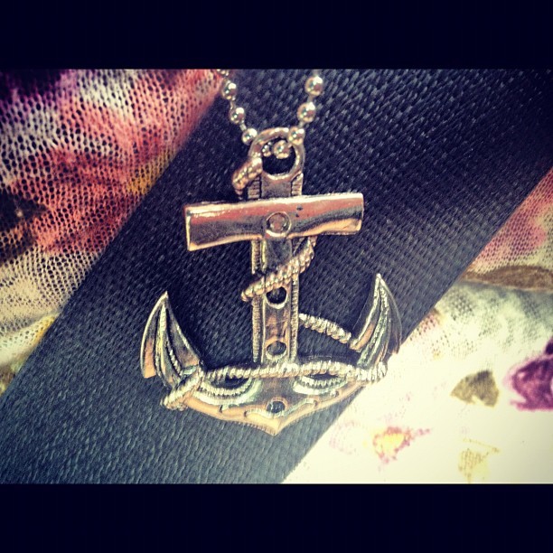 #anchor #necklace I&rsquo;ll have that on my body soon. :) #like  #follow  (Taken