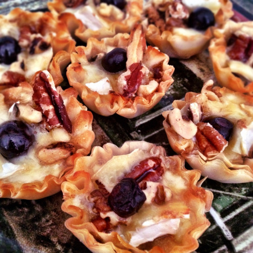 Baked Brie bites. Pretty soon, I’ll be able to take HQ food photos'