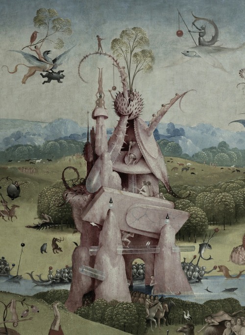 wineofwizardry:  Hieronymus Bosch, The Garden of Earthly Delights (detail of centre panel), c. 1510-15 