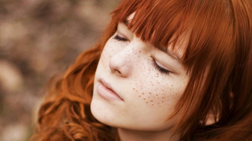 Lovely freckled teen. adult photos