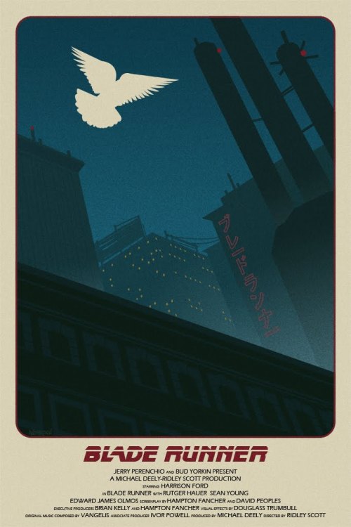 robsheridan:  Blade Runner poster by Tim Anderson. 