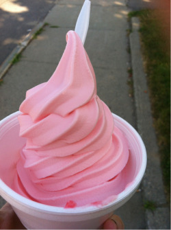 ponylegs:  mmm today is watermelon softserve.