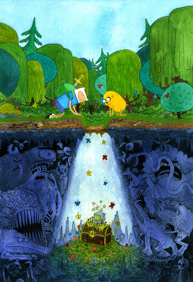 cloudjunky:  Adventure Time cover by Phil McAndrew 