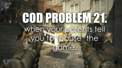 Cod Gamer Problems