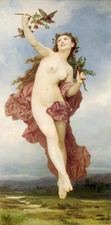 Dawn, Day, and Twilight, William Bouguereau