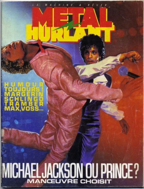 zoomar:I want this video game. 80s Michael Jackson vs Purple Rain era Prince in a fight to the death