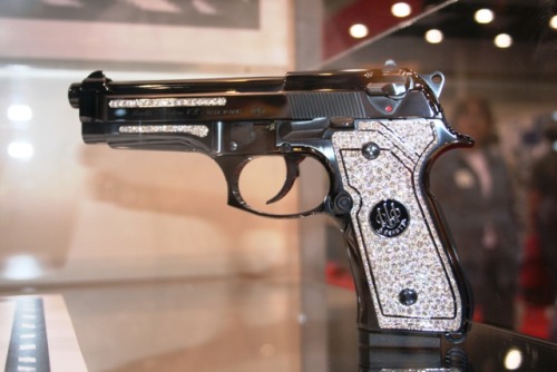 This Beretta is studded with 90 karats of diamonds and is valued at $360,000.