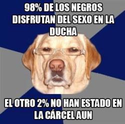 El perro racista ataca de nuevo.