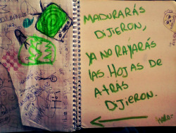 juguitodemanzana:  ctm, detrás de esa hoja, habían 2326432 hojas más con puras weas escritas, casi la mitad del cuaderno realmente._____.