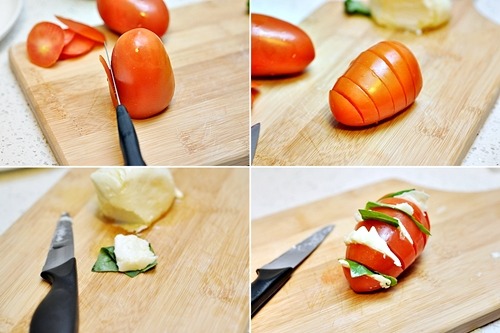 health-trition:  beautifulpicturesofhealthyfood:  Hasselback Caprese Salad…RECIPE  Oh my gosh this w