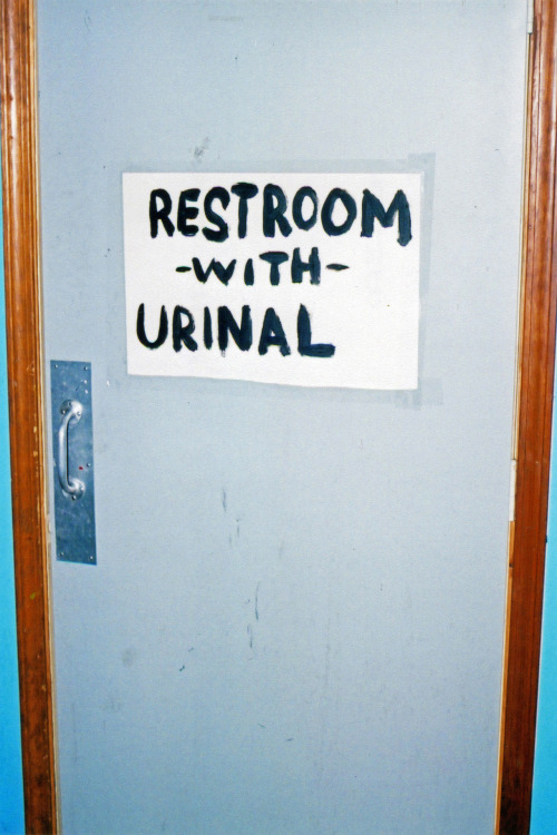 Look at me, I’m cool and edgy, I didn’t put the w/dress and w/o dress stick person on the doors…… why do we have two bathrooms? I mean, really. Really. Also, I read that squatting is better for egestion. So toilets aren’t